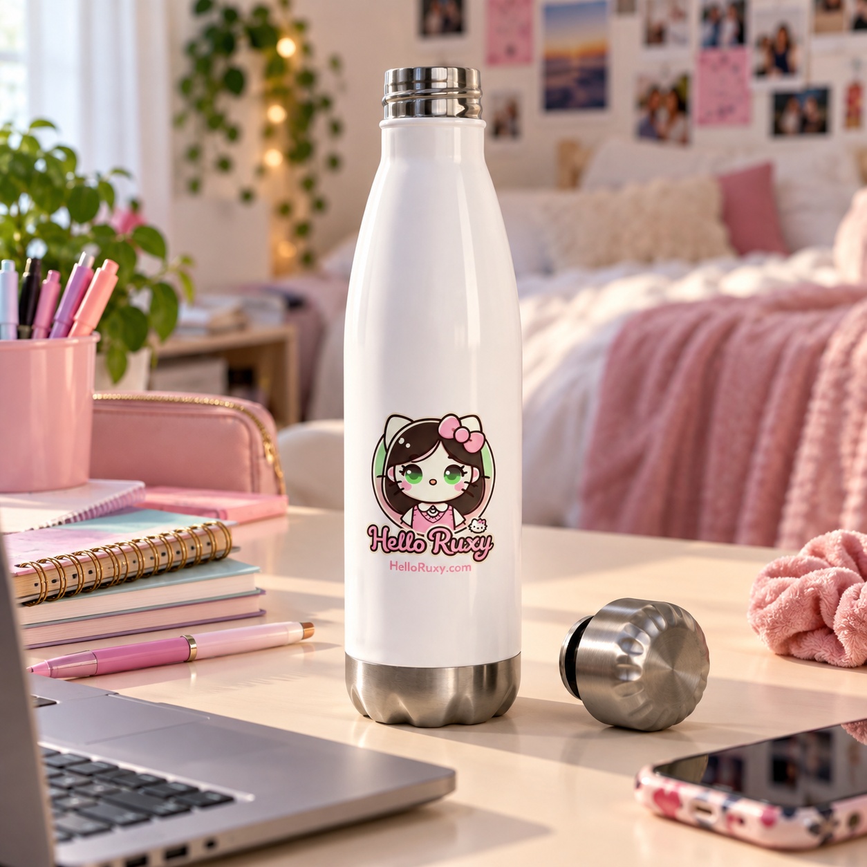 hello ruxy insulated bottle 20oz - visit my shop